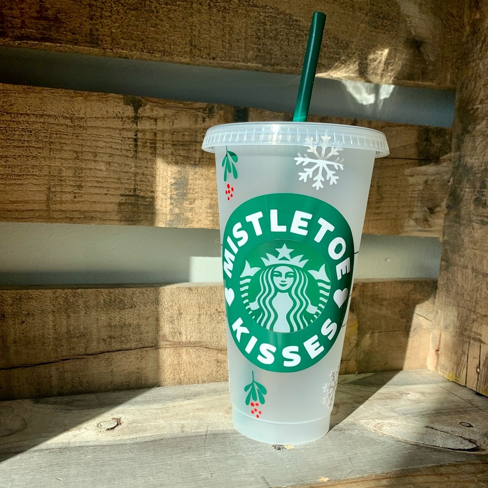 Mistletoe Kisses Christmas Starbucks Cup